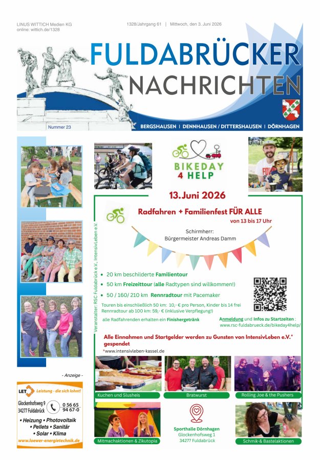 Fuldabrücker Nachrichten Titelblatt 23/2026