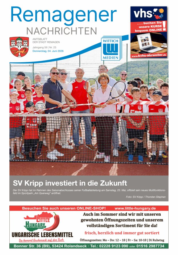 Remagener Nachrichten Titelblatt 23/2026