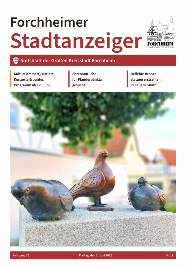 Forchheimer Stadtanzeiger Titelblatt 11/2026