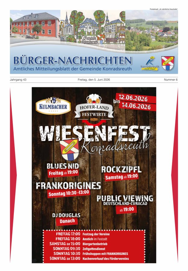 Bürger-Nachrichten Titelblatt 06/2026
