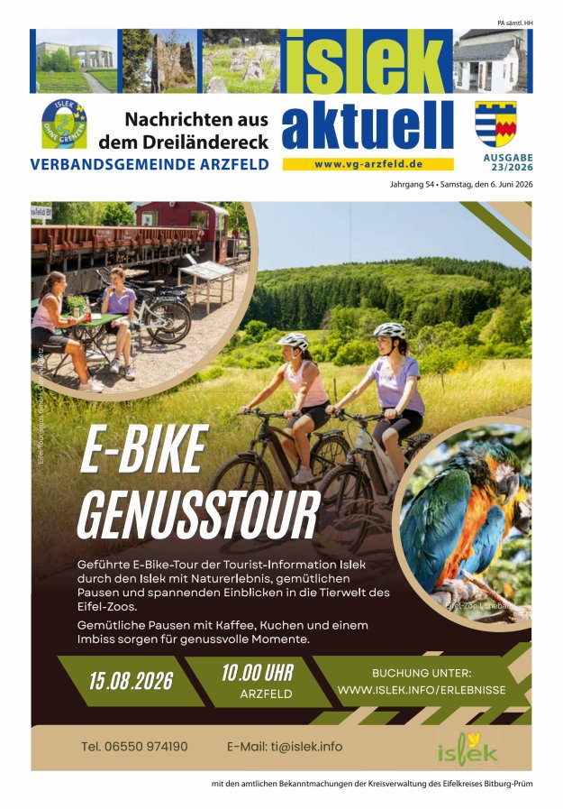 Islek aktuell VG Arzfeld Titelblatt 23/2026