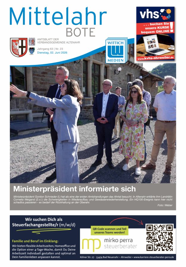 Mittelahr Bote Titelblatt 23/2026