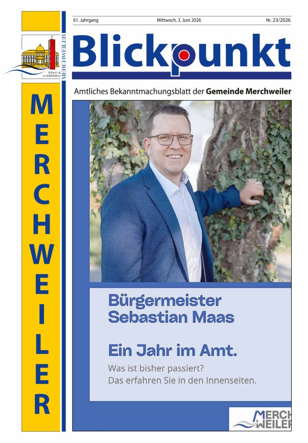 Blickpunkt Merchweiler Titelblatt 23/2026