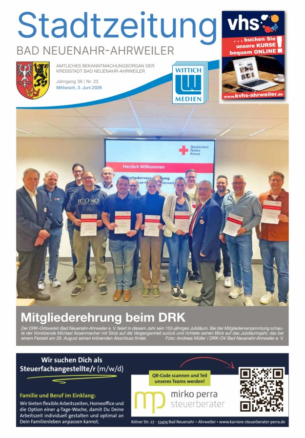 Stadtzeitung Bad Neuenahr-Ahrweiler Titelblatt 23/2026