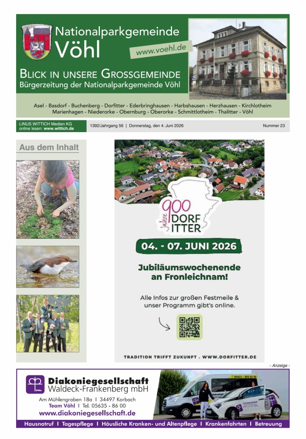 Blick in unsere Grossgemeinde Titelblatt 23/2026