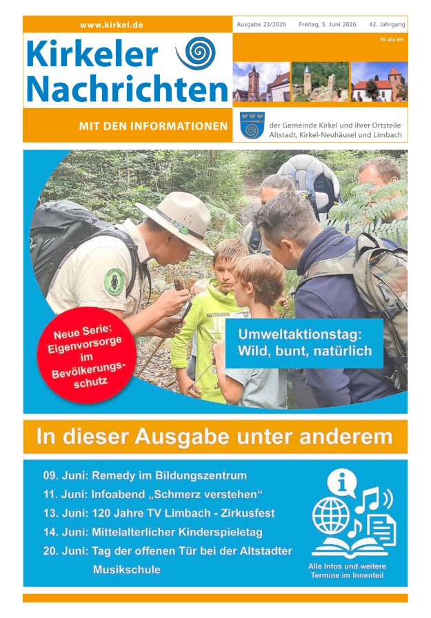 Kirkeler Nachrichten Titelblatt 23/2026