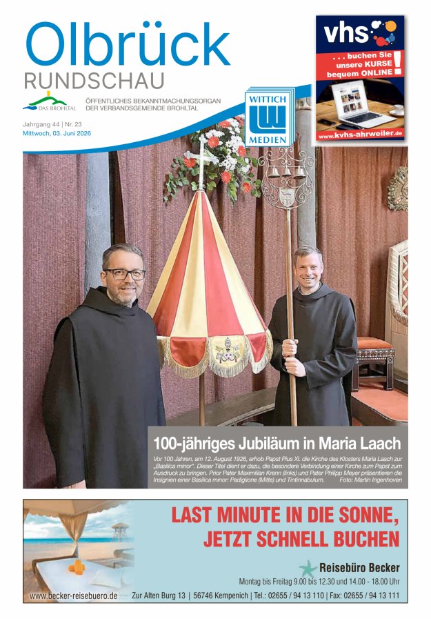 Olbrück Rundschau Titelblatt 23/2026