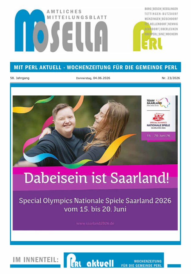 Mosella Perl Titelblatt 23/2026