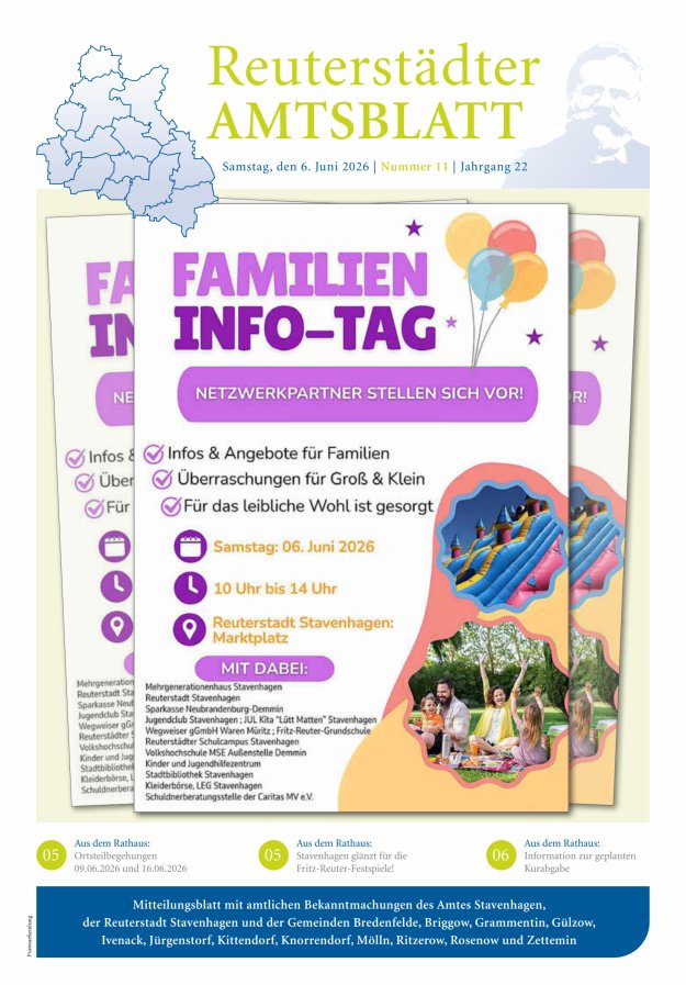 Reuterstädter Amtsblatt Titelblatt 11/2026