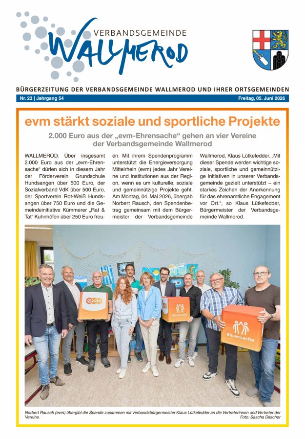 Wir über uns - Verbandsgemeinde Wallmerod Titelblatt 23/2026