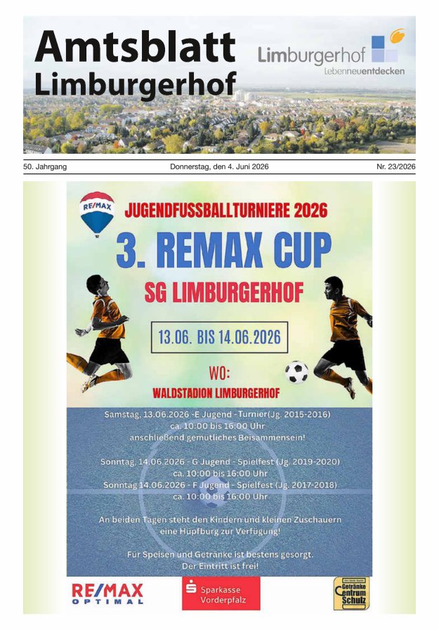 Amtsblatt Limburgerhof Titelblatt 23/2026