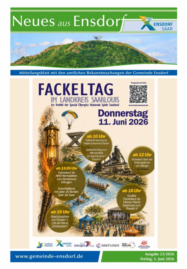 Neues aus Ensdorf Titelblatt 23/2026