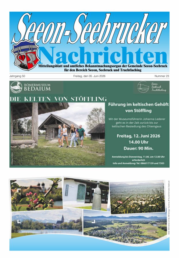 Seeon-Seebrucker Nachrichten Titelblatt 23/2026