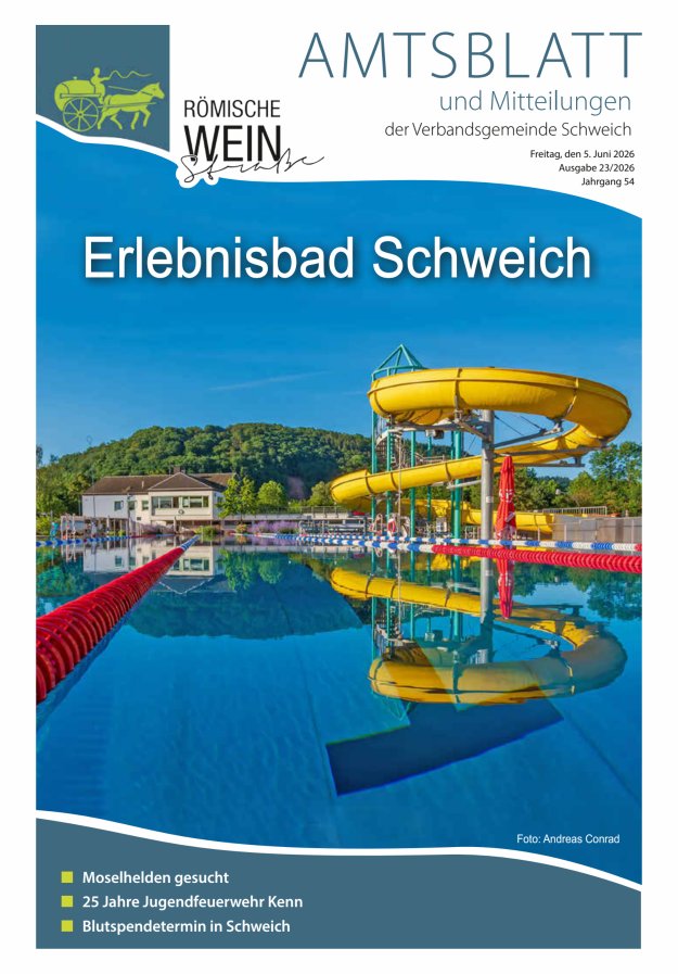 Amtsblatt VG Schweich Titelblatt 23/2026