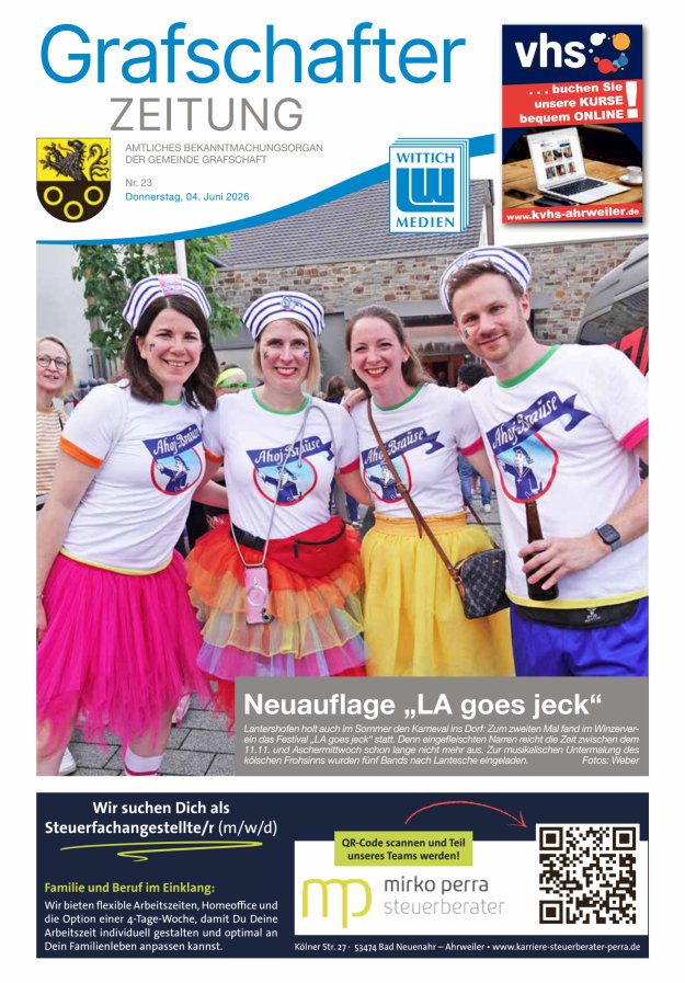 Grafschafter Zeitung Titelblatt 23/2026