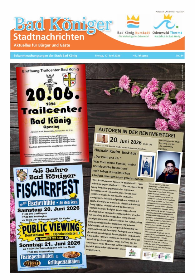 Bad Königer Stadtnachrichten und Badeblatt Titelblatt 24/2026