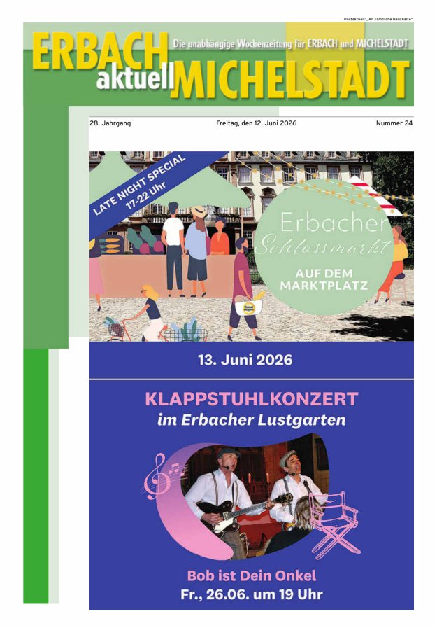 Erbach-Michelstadt aktuell Titelblatt 24/2026