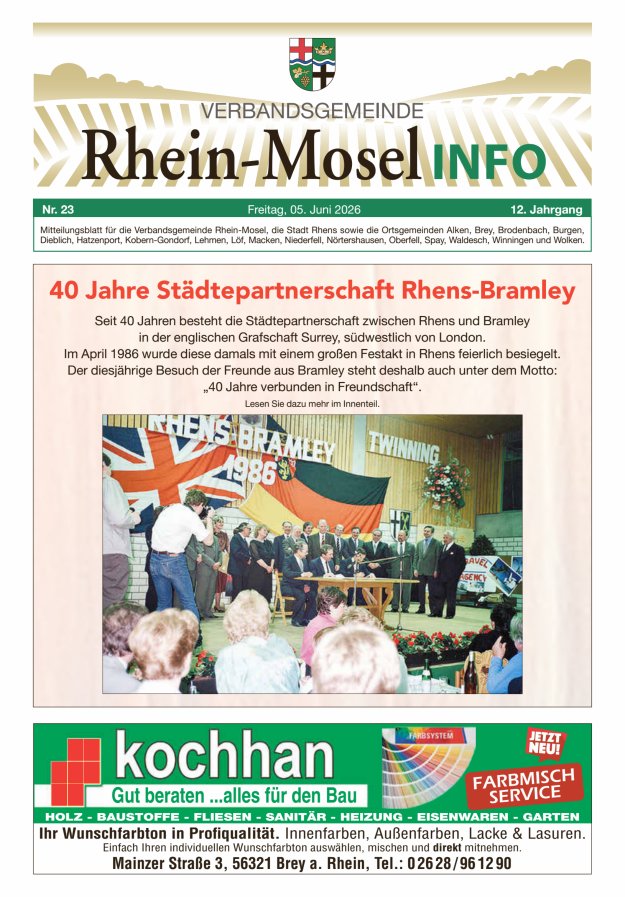 Rhein-Mosel Info Titelblatt 23/2026