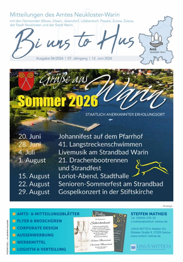 Bi uns to Hus Titelblatt 06/2026