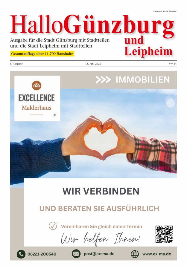 Informationen für die Bürger der Stadt Günzburg und ihrer Stadtteile Titelblatt 06/2026