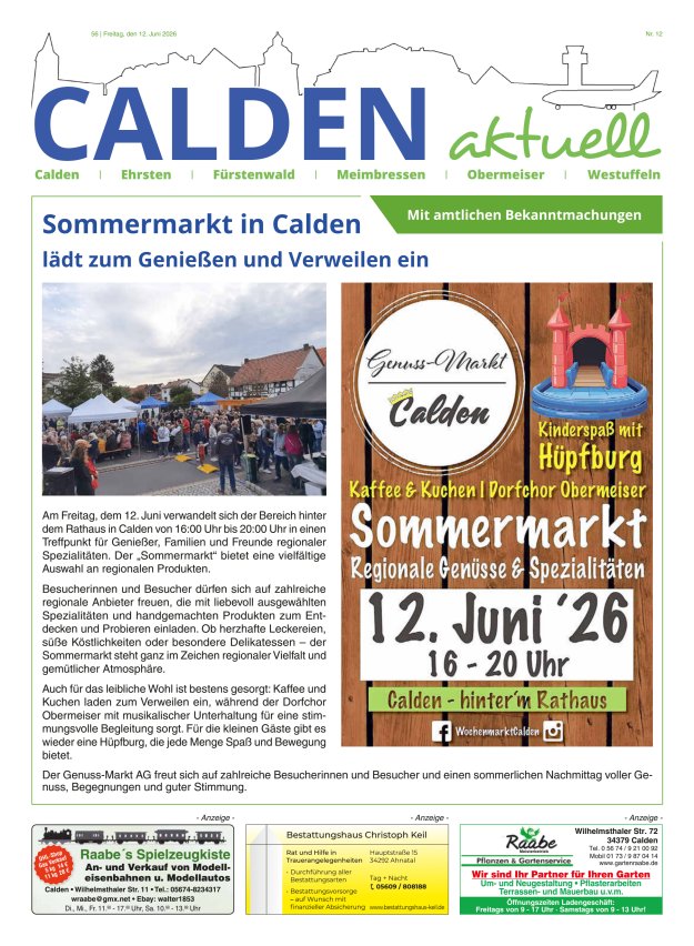 Calden aktuell Titelblatt 12/2026