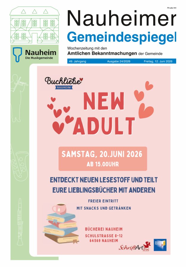 Nauheimer Gemeindespiegel Titelblatt 24/2026