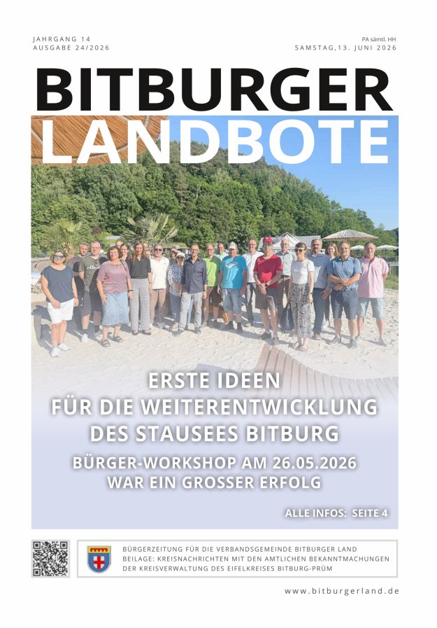 Bitburger Landbote Titelblatt 24/2026
