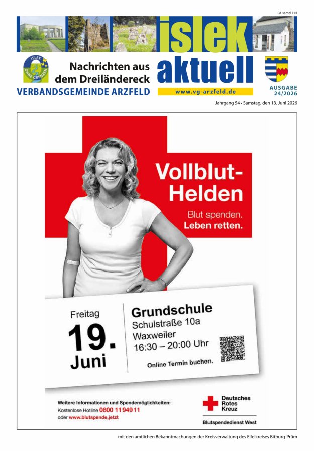 Islek aktuell VG Arzfeld Titelblatt 24/2026
