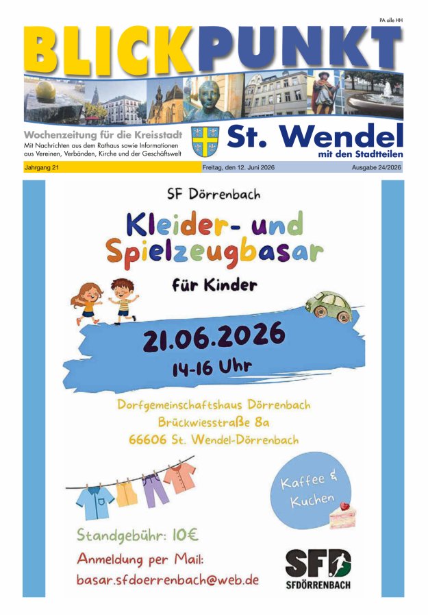 Blickpunkt St Wendel Titelblatt 24/2026