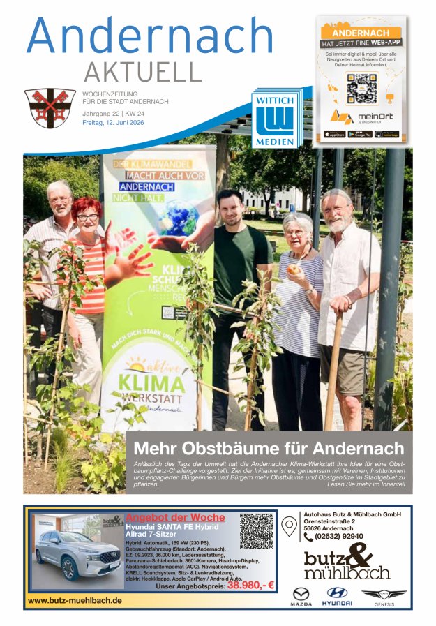 Andernach aktuell Titelblatt 24/2026
