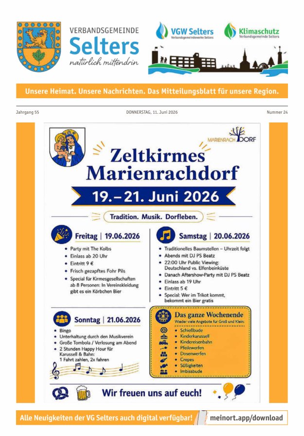 Unsere Verbandsgemeinde Selters Ww Titelblatt 24/2026