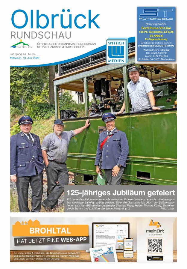 Olbrück Rundschau Titelblatt 24/2026