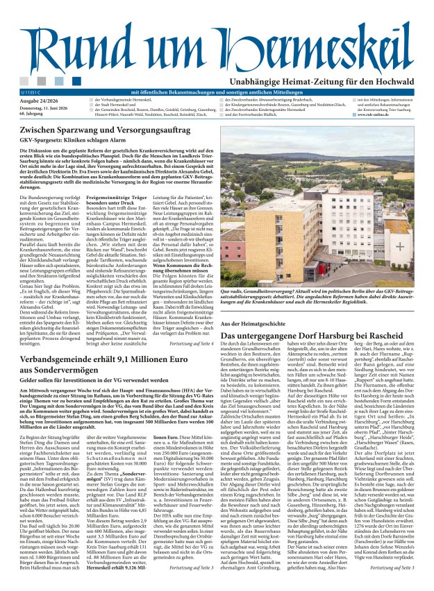 Rund um Hermeskeil Titelblatt 24/2026