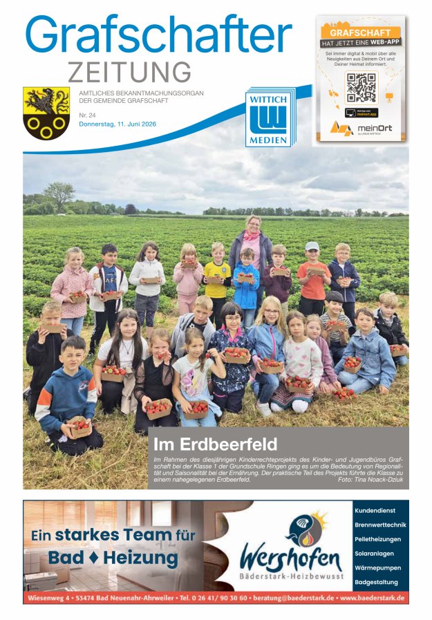 Grafschafter Zeitung Titelblatt 24/2026
