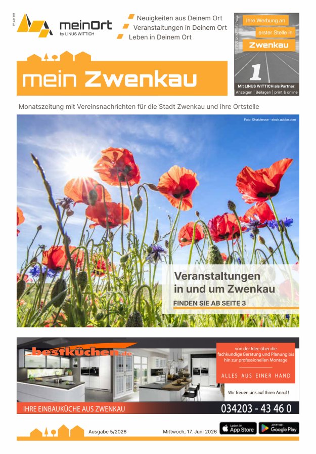 Mitteilungsblatt Zwenkau Titelblatt 05/2026