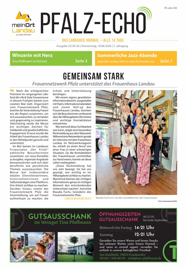 Pfalz-Echo Titelblatt 14/2026