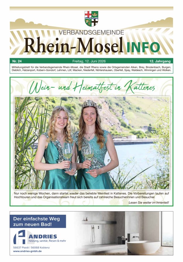 Rhein-Mosel Info Titelblatt 24/2026