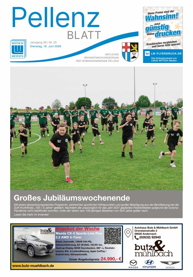 Pellenzblatt Titelblatt 25/2026