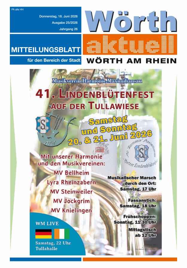 Wörth aktuell Titelblatt 25/2026