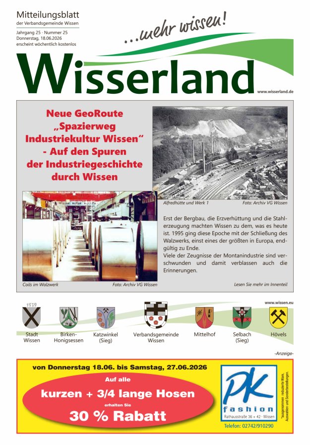 Mitteilungsblatt Wissen - Wisserland...mehr wissen! Titelblatt 25/2026