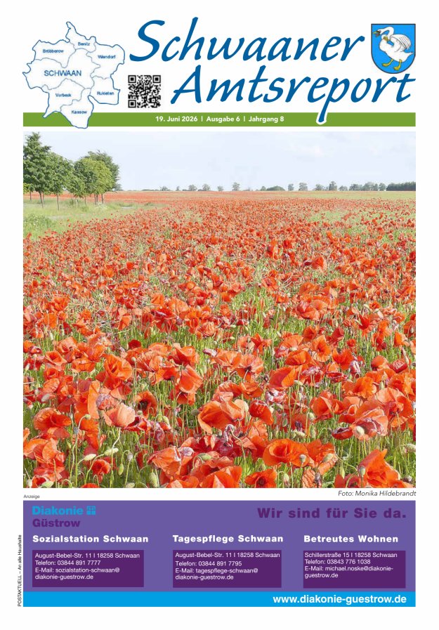 Schwaaner Amtsreport Titelblatt 06/2026