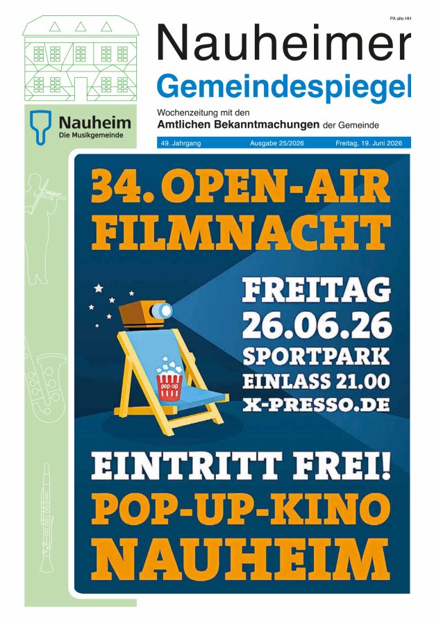 Nauheimer Gemeindespiegel Titelblatt 25/2026