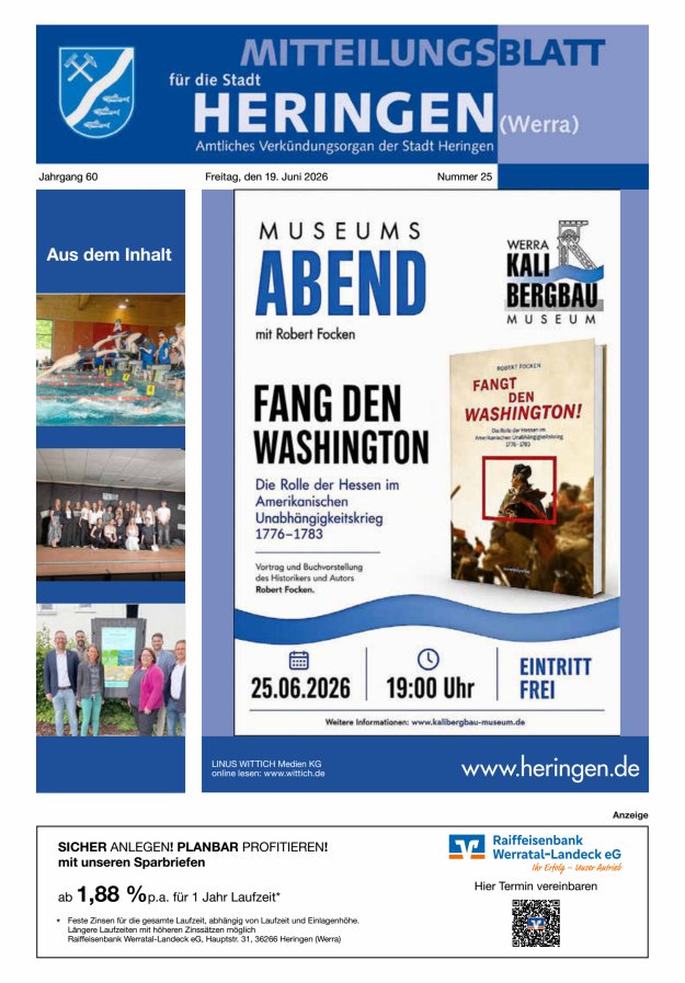 Mitteilungsblatt Heringen Titelblatt 25/2026
