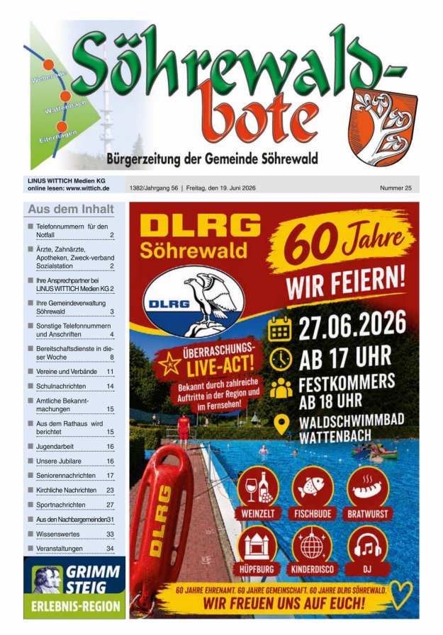 Söhrewaldbote Titelblatt 25/2026
