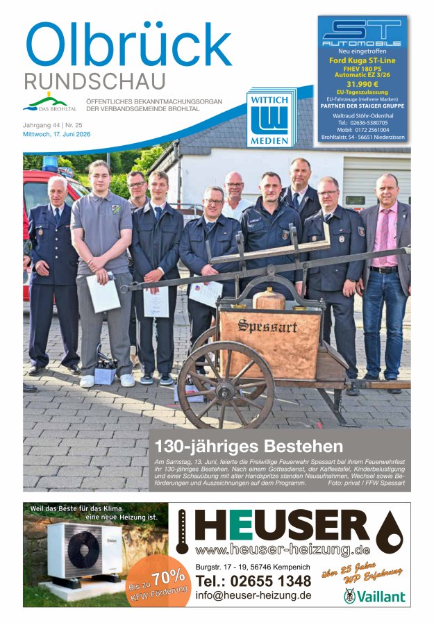 Olbrück Rundschau Titelblatt 25/2026