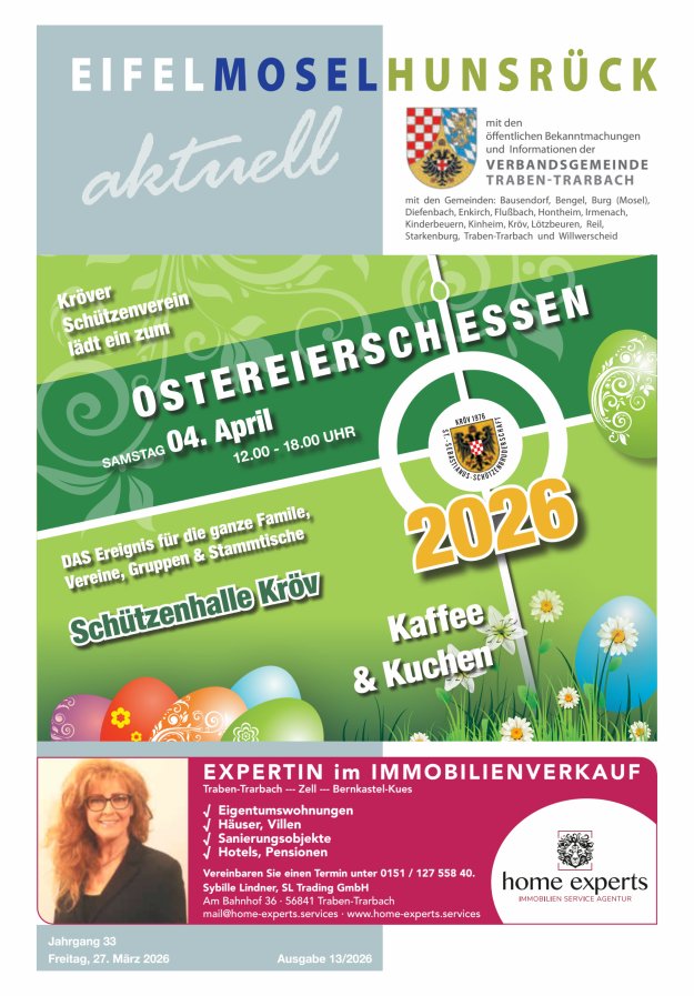 Eifel-Mosel-Hunsrück aktuell VG Traben-Trarbach Titelblatt 13/2026