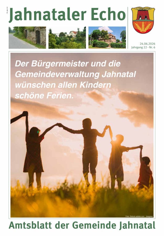 Jahnataler Echo - Amtsblatt der Gemeinde Jahnatal Titelblatt 06/2026