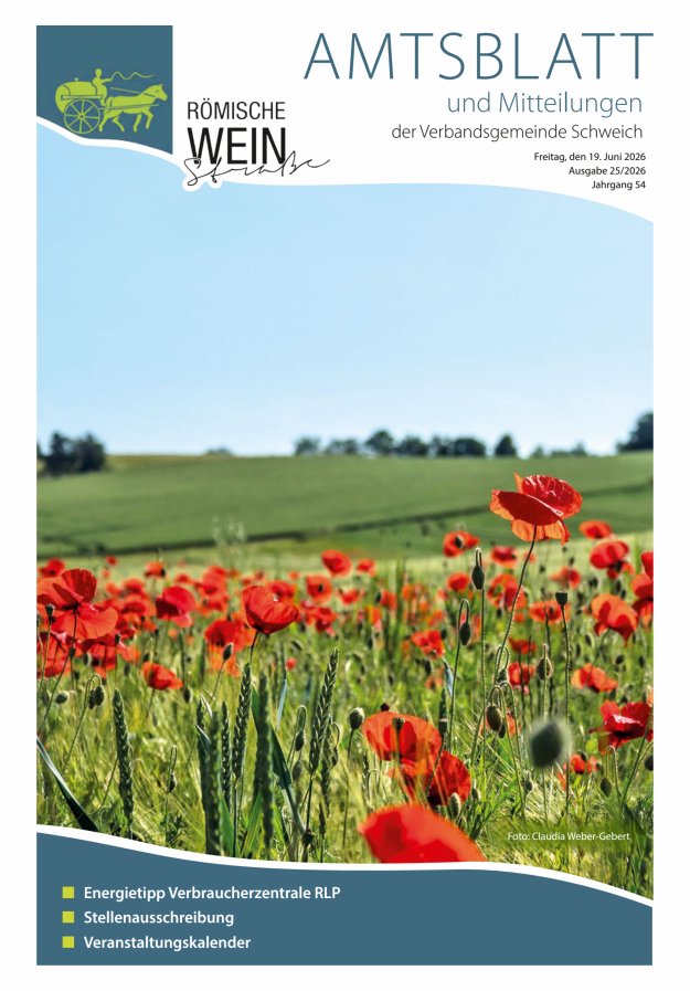 Amtsblatt VG Schweich Titelblatt 25/2026