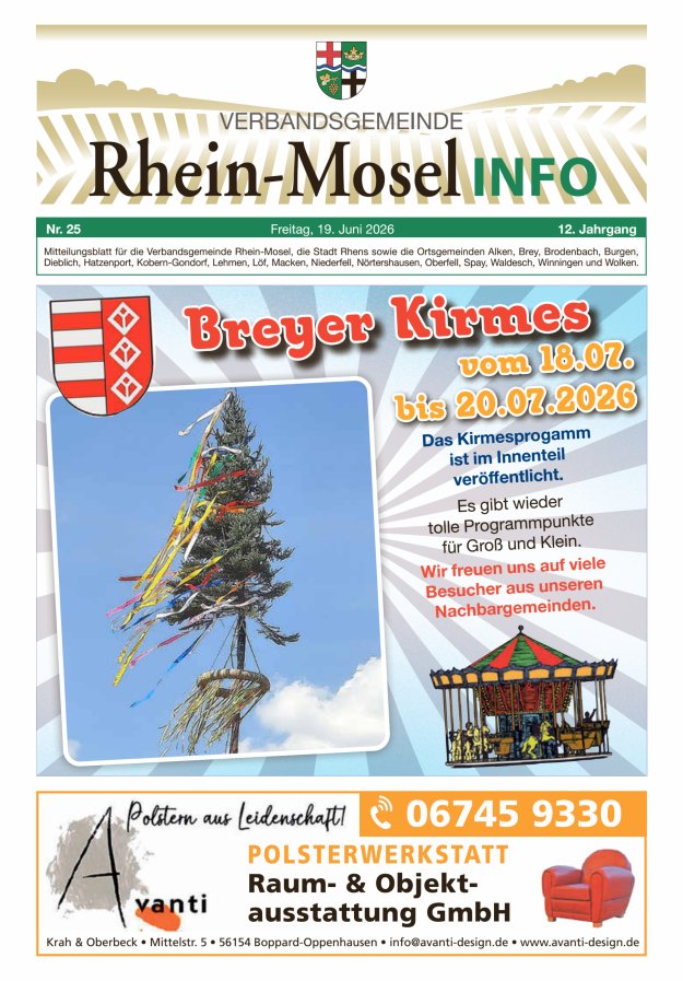 Rhein-Mosel Info Titelblatt 25/2026