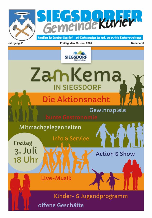 Siegsdorfer Gemeindekurier Titelblatt 06/2026